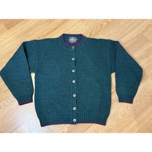 VTG Woolrich Women's Sz Small 100% Wool Cardigan sweater cottage grandma core